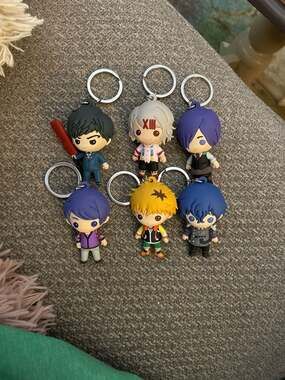 TOKYO GHOUL keychains.  Set of 6.  Like new